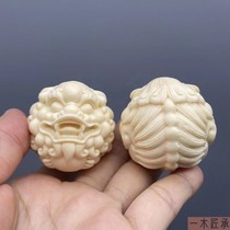 Bodhi fruit health ball ivory fruit carved Pixiu handball handle piece walnut massage ball hand exercise fitness ball