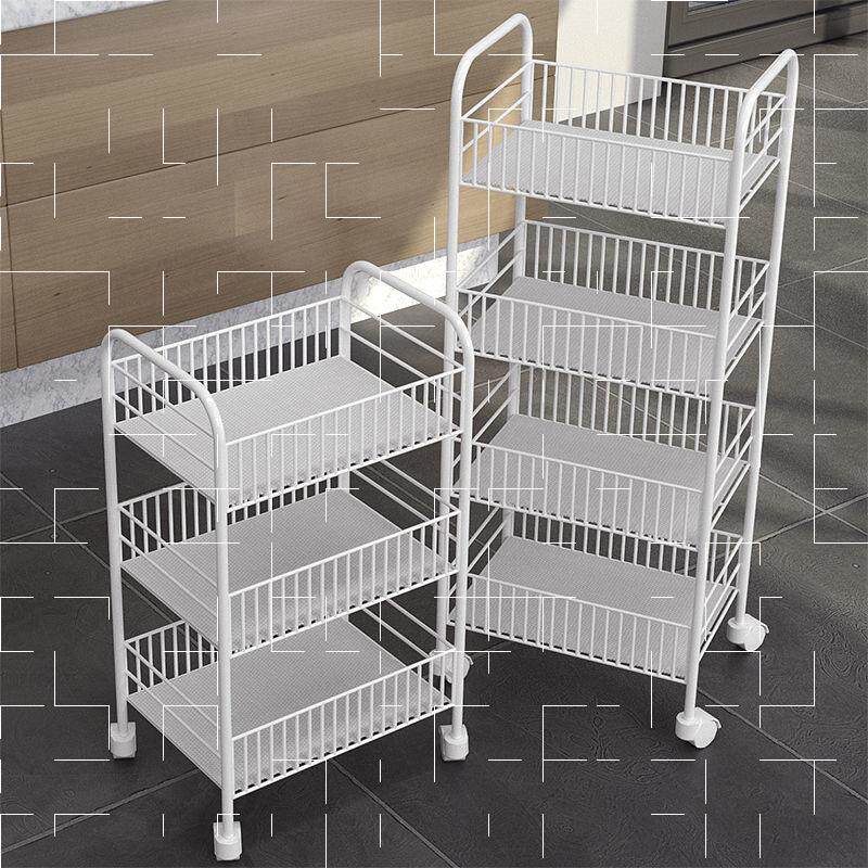Rotating vegetable basket shelf Vegetable rack Fruit basket kitchen shelf Mobile storage layer shelf shelf whole