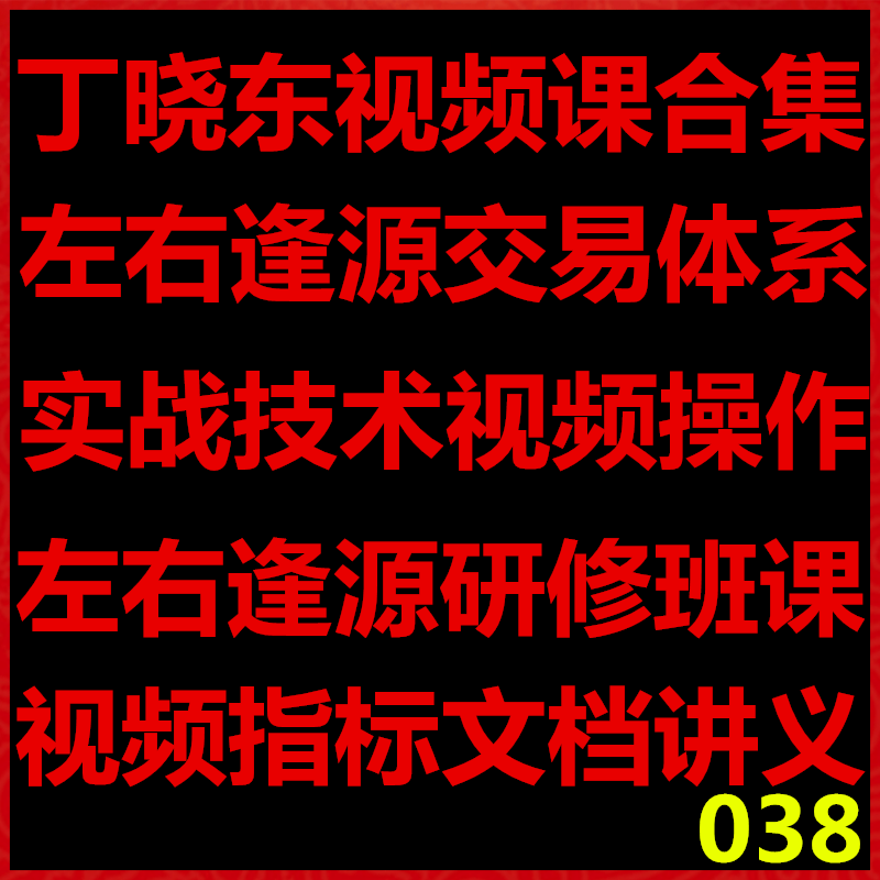 038 Ding Xiaodong's training class system video private high-end class recommended by the manager of the whole boutique series