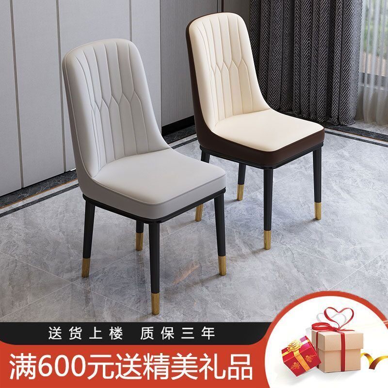Nordic style dining chair simple home back stool makeup desk chair hotel modern light luxury wrought iron dining table and chair