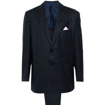 Kiton mens houndstooth pattern single-breasted suit FARFETCH