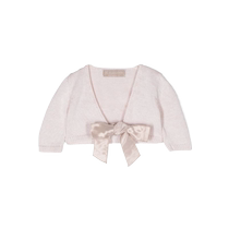 Final Sale]LA STUPENDERIA childrens clothing V-neck bow cardigan FARFETCH hair