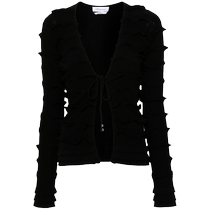 Blumarine womens densely woven ruffled cardigan FARFETCH