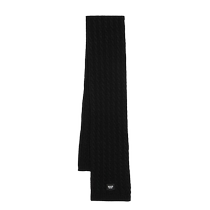 Msgm childrens clothing label thick knitted scarf FARFETCH