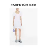 Женское мини-платье Ganni с оборками на рукавах-фонариках FARFETCH