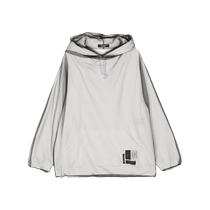 Undercover womens mesh layered cotton hoodie FARFETCH