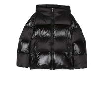 Woolrich childrens contrast patchwork glossy padded jacket FARFETCH