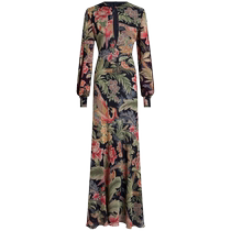Etro Womens Floral Print Silk Maxi Dress FARFETCH