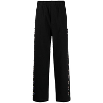 Bode Mens Concord Beaded Cotton Trousers FARFETCH
