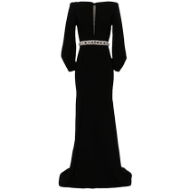 Jenny Packham Womens Layla maxi crepe dress FARFETCH