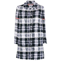 Final Sale] Thom Browne Womens Silk Tweed Windbreaker Jacket FARFETCH