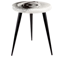 Fornasetti Occhio Triangle bench FARFETCH is surprised