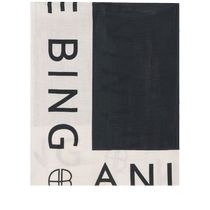 Anine Bing Womens Praia logo printed sarong FARFETCH