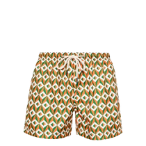 Peninsula Swimwear男士Ponente 几何图案印花泳裤FARFETCH发发奇