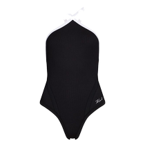 Final Sale] Karl Lagerfeld Ms. Karl Dna Rib one-piece swimsuit FARFETCH