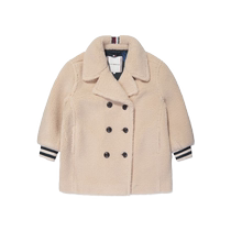 Tommy Hilfiger childrens faux fur one-piece double-breasted jacket FARFETCH