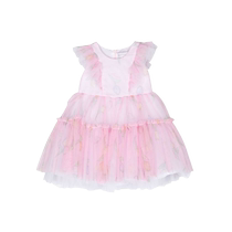 Final Sale] Monnalisa childrens floral print tulle dress FARFETCH