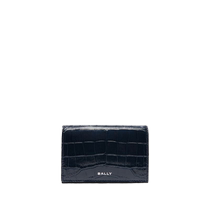 Bally mens logo printed imitation crocodile leather wallet FARFETCH