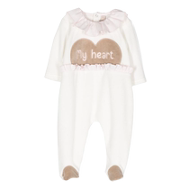 LA STUPENDERIA childrens embroidery design cotton jumpsuit FARFETCH