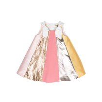 Hucklebones London childrens bow detail striped midi dress FARFETCH