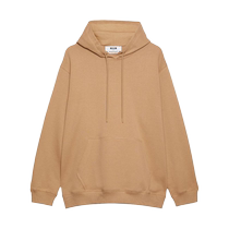 Msgm womens logo printed cotton hoodie FARFETCH