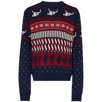 Final Sale]Alanui Mens West X-Mas Eve Fairisle Sweater