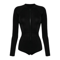 Duskii Womens Zippered Long Sleeve One-piece Swimsuit FARFETCH