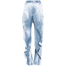 Ms. Y Project LOTUS LEAF LACE SATIN LONG PANTS FARFETCH Hair Chic