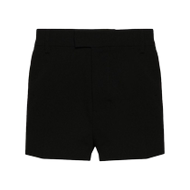 Ami Paris Mens Crepe Virgin Wool Mini Shorts FARFETCH