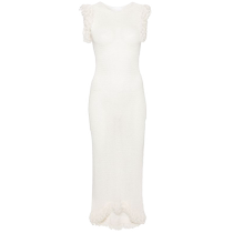 Lady Paris Georgia Hollowed-out Knit Streaming Su Side Extra-long Dress FARFECH Fat Chic
