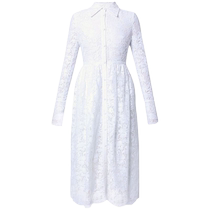 Erdem Womens Corinne Belted Lace Shirt Dress FARFETCH