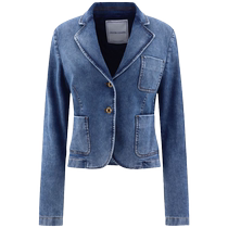 Jacob Cohen Womens Notched Lapel Cotton Blend Blazer FARFETCH