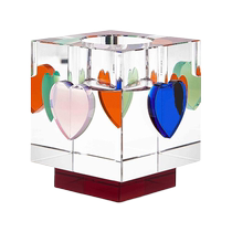 Reflections Copenhagen Unisex Lea Heart Crystal Candle Holder