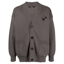 SONGZIO Unisex Twin Panther Cotton Cashmere Blended Cardigan FARFETCH