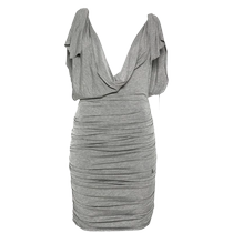 The Attico Womens Draped Mini Dress FARFETCH