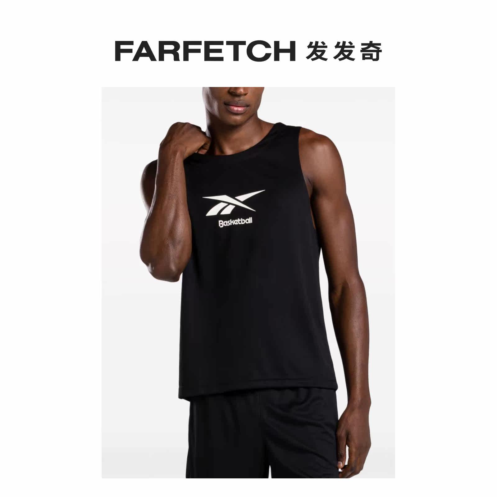 Reebok men logo printed net yarn tank vest FARFEH Fat Chic-Taobao