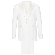 Tagliatore mens satin side decorated with single row of buttoned suit FARFETCH Hair Chic