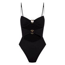 Maillot de bain une pièce creux femme Moschino avec logo brand FARFETCH