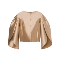 Alberta Ferretti Womens Petal Sleeve Mikado Jacket FARFETCH