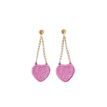 Dsquared2 womens heart-shaped pendant earrings FARFETCH