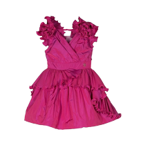 Elie Saab childrens V-neck ruffled A-line dress FARFETCH