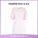 Ganni Ms. Elastic Pleacted Mini -Resress Farfetch странный