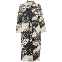 Henrik Vibskov Womens Long Bind Abstract Print Jacket FARFETCH