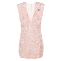 Genny Womens Brooch Detailed Fringe Mini Dress FARFETCH
