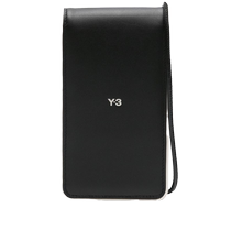 Y-3男女通用logo印花皮质手机包FARFETCH发发奇