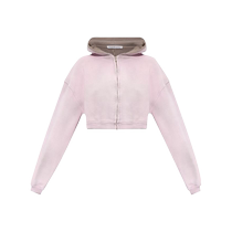 Alexander Wang Womens Zip Cropped Hoodie FARFETCH