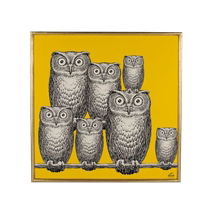 Fornasetti unisex Riunione di Civette owl print woodblock print