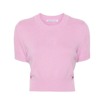 Lady Alexander Wang Logo Embossing Short sweater FARFETCH Fat Chic