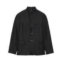 Black Comme Des Garcons unisex layered single-breasted blazer