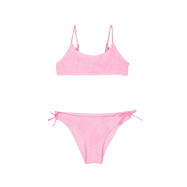 Mc2 Saint Barth childrens wear Jaiden pleated bikini set FARFETCH